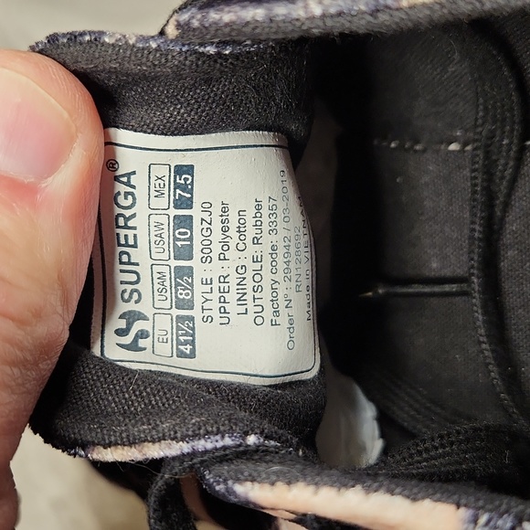 Superga Platform Velvet Cheetah Print Sneakers Women's sz 10 - Picture 8 of 10